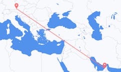 Lennot Dubaista Salzburgiin