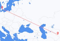 Flyreiser fra Bukhara, til København