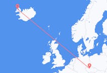 Flyg från Ísafjörður till Prag
