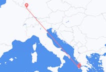 Flyreiser fra Zakynthos Island, Hellas til Saarbrücken, Tyskland