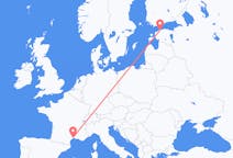 Vluchten van Montpellier naar Tallinn