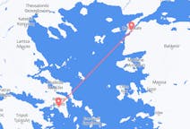 Fly fra Athen til Canakkale
