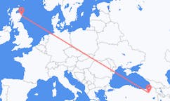 Flyreiser fra Erzurum, til Aberdeen