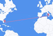 Flyrejser fra Frihavn, Bahamas til Palermo, Italien