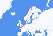 Flyg från Caen till Kiruna