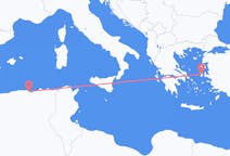 Flyreiser fra Béjaïa, Algerie til Khios, Hellas