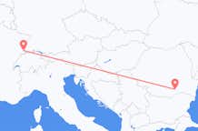 Flyreiser fra București, Romania til Mulhouse, Sveits