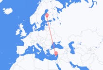 Flüge von Larnaka, Zypern nach Tampere, Finnland