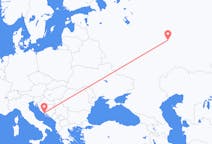 Flyrejser fra Kasan, Rusland til Split, Kroatien