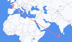 Flights from Kooddoo, Maldives to Bordeaux, France
