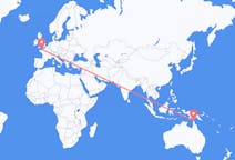 Flyreiser fra Bamaga, Australia til Saint Helier, Jersey