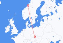 Flyg från Vienna, Österrike till Trondheim, Norge