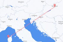 Flyrejser fra Budapest til Calvi