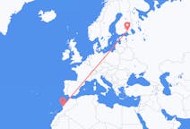 Vluchten van Essaouira, Marokko naar Lappeenranta, Finland