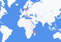 Flyg från Antananarivo, Madagaskar till Szczecin, Polen