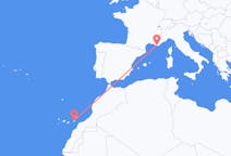 Vluchten van Fuerteventura naar Toulon