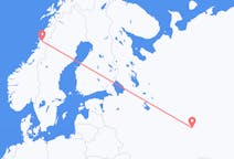 Flights from Kazan, Russia to Mosjøen, Norway