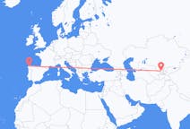 Flyreiser fra Tasjkent, Usbekistan til La Coruña, Spania