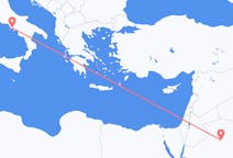 Flyrejser fra Al Jawf Region, Saudi-Arabien til Napoli, Italien