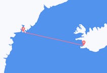 Vluchten van Tasiilaq naar Reykjavík