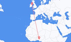 Flyreiser fra Akure, Nigeria til Dublin, Irland