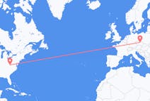 Vluchten van Hamilton, Canada naar Pardubice, Tsjechië