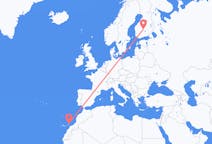 Flights from Jyväskylä, Finland to Lanzarote, Spain