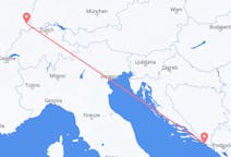 Flights from Dubrovnik in Croatia to Basel in Switzerland