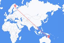 Flyg från Townsville, Australien till Kuusamo, Finland
