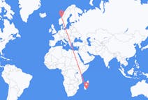 Flyreiser fra Tôlanaro, Madagaskar til Ørland, Norge