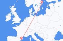 Flyreiser fra Barcelona, Spania til Stockholm, Sverige