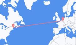 Flyreiser fra Portland, USA til Maastricht, Nederland