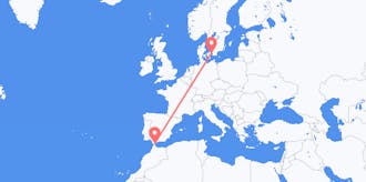 Vluchten van Gibraltar naar Denemarken