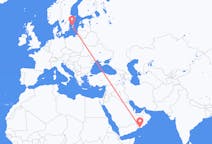 Flights from Salalah, Oman to Visby, Sweden