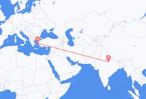 Flyreiser fra Kanpur, India til Khios, Hellas
