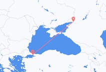 Vluchten van Istanboel naar Rostov aan de Don