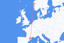 Flights from Bergen to Barcelona