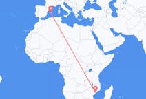 Flyreiser fra Quelimane, Mosambik til Palma de Mallorca, Spania