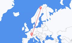 Flüge aus Chambery, Frankreich nach Kiruna, Schweden