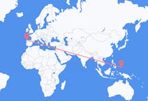 Рейсы из Корора, Палау в Ла-Корунья, Испания