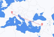 出发地 土耳其出发地 加濟安泰普目的地 瑞士日内瓦的航班
