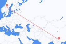 Flüge von Kunming, China nach Östersund, Schweden
