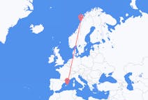 스페인 마혼에서 출발해 노르웨이 보되(Bodø)로(으)로 가는 항공편
