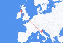 Flyg från Belfast, Nordirland till Perugia, Italien