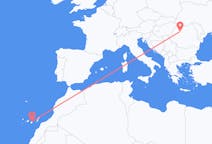 Vluchten van Cluj-Napoca, Roemenië naar Las Palmas (ort i Mexiko, Veracruz, Tihuatlán), Spanje
