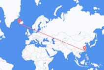 Loty z Xiamen w Chinach do Reykjaviku na Islandii