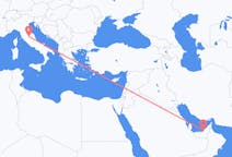 Flyreiser fra Abu Dhabi, De forente arabiske emirater til Perugia, Italia