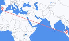 Flyreiser fra Pekanbaru, Indonesia til Jerez, Spania