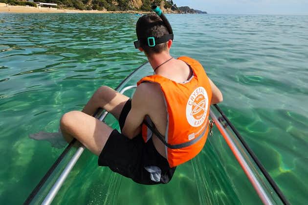 Clear Kayak excursion in Blanes