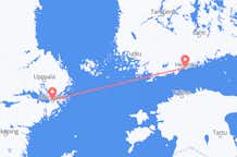 从赫尔辛基飞往斯德哥尔摩的航班